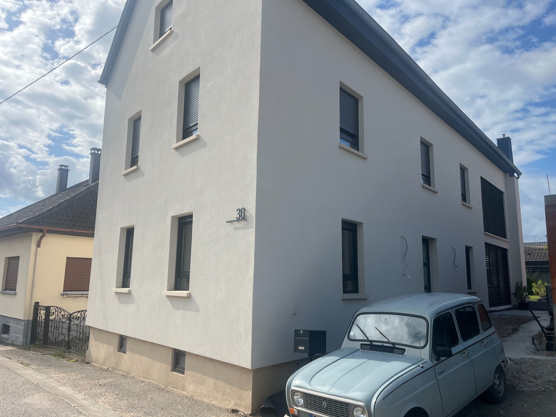 Maison après isolation thermique par l’extérieur à Geudertheim