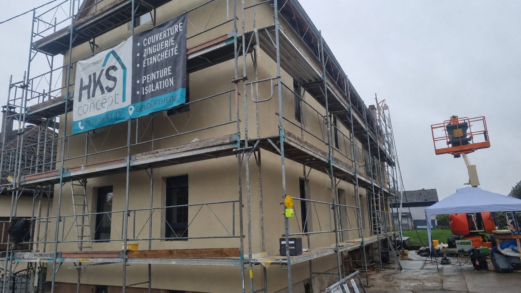 Préparation des façades avant la finition crépis