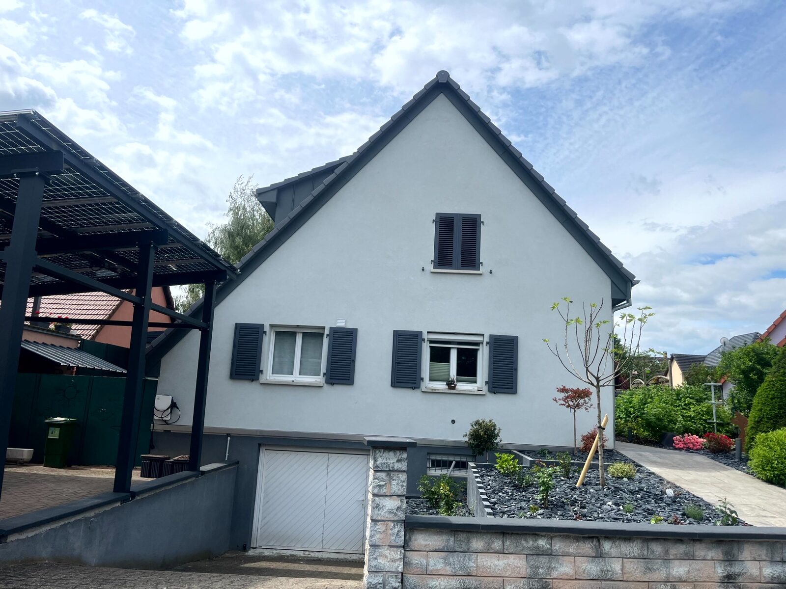 Finitions du pignon après les travaux